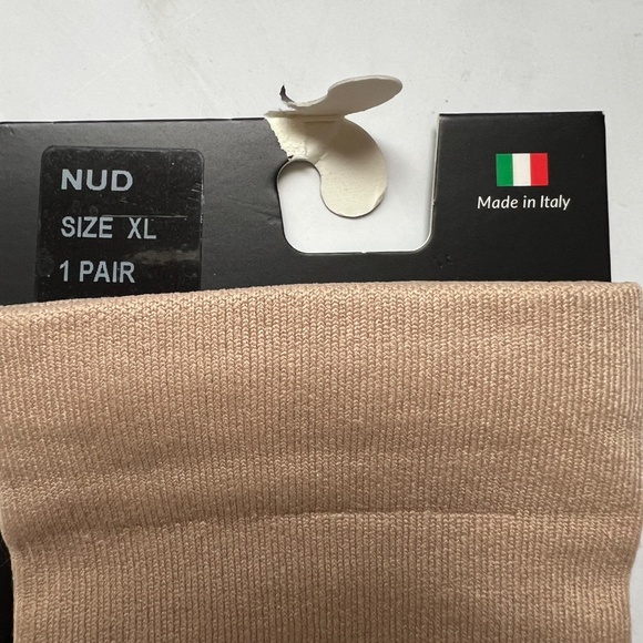 Capezio Lifeknit Sox Nude Dance Socks Size XL12 -13 Made in Italy New - Picture 3 of 6
